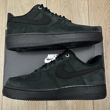Nike Air Force 1 Low '07 WB Triple Black Nubuck Men's Sneakers Shoes