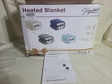 Homemate Electric Blanket King Size- 84"x90" Heated Blanket, Auto-Off 2 Controls