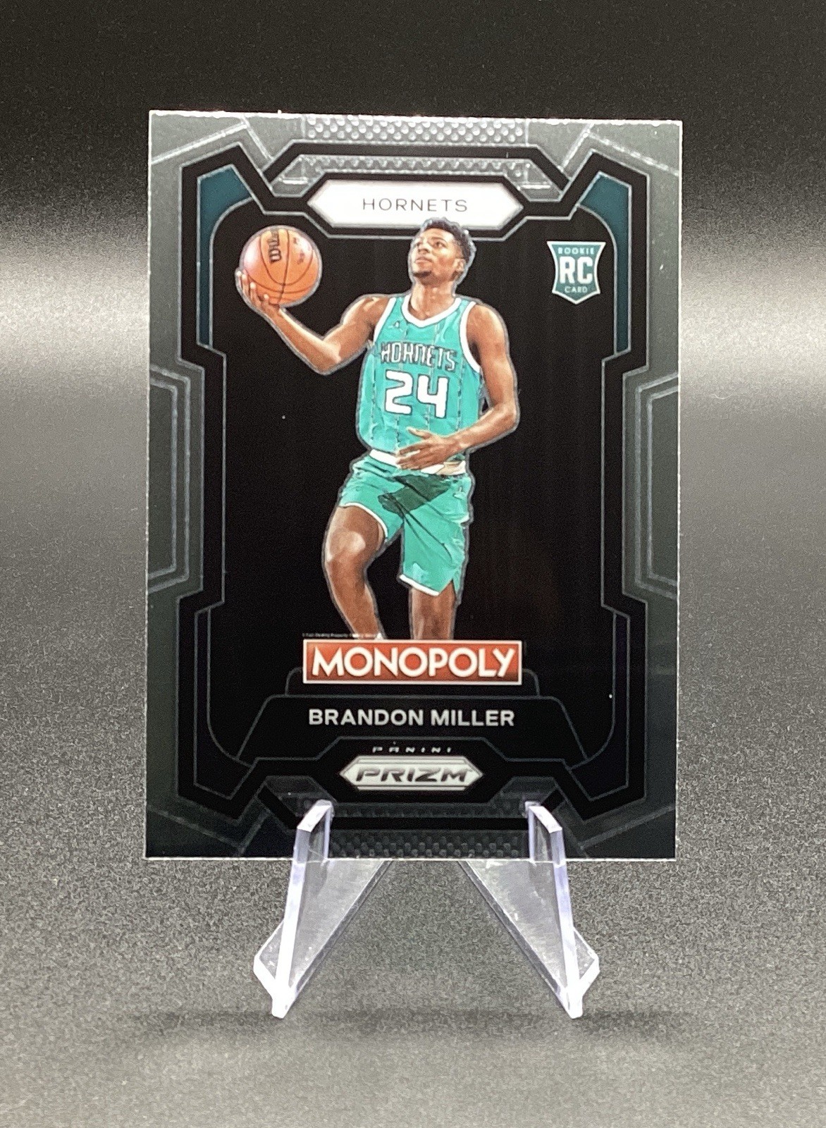 2023-24 Panini Prizm Monopoly BRANDON MILLER Rookie RC Charlotte Hornets #15