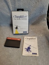 Choplifter Sega Master System CIB Complete Box Manual 1986 Authentic