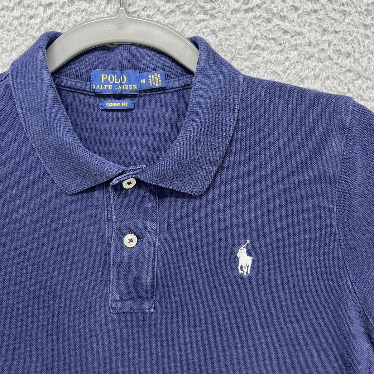 Polo Ralph Lauren リネン w38 ネイビー sy13 Polo Ralph Lauren Skinny Fit Polo Shirt Juniors Medium Blue Cotton