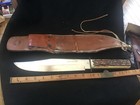 Vtg. Solingen Germany Schlieper Voos 13189 15" Fixed Blade Bowie Hunting Knife — photo 3