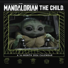 2026 Star Wars Mandalorian - Grogu Mini Wall Calendar