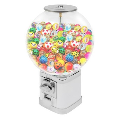 Gumball Dispenser Machine Freestand Bubble Classic Gum Coin Bank Toy Kids W/Keys