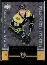 2019-20 Upper Deck Tim Hortons Clear Cut Phenoms #CC-5 David Pastrnak