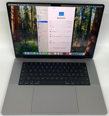 Apple MacBook Pro A2485 16,2'' M1 PRO 32GB RAM 512GB SSD Grade A DEU 19 Zyklen