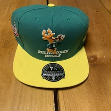 milwaukee bucks mitchell and ness HWC 7 5/8 Dynasty Fitted Hat