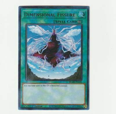 YUGIOH HOLO CARD DIMENSIONAL FISSURE BLMR-EN088 1ST EDITION
