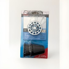 Danco Square Shower Drain Hair Catcher for Stand-Alone Shower Drain Chrome 11015