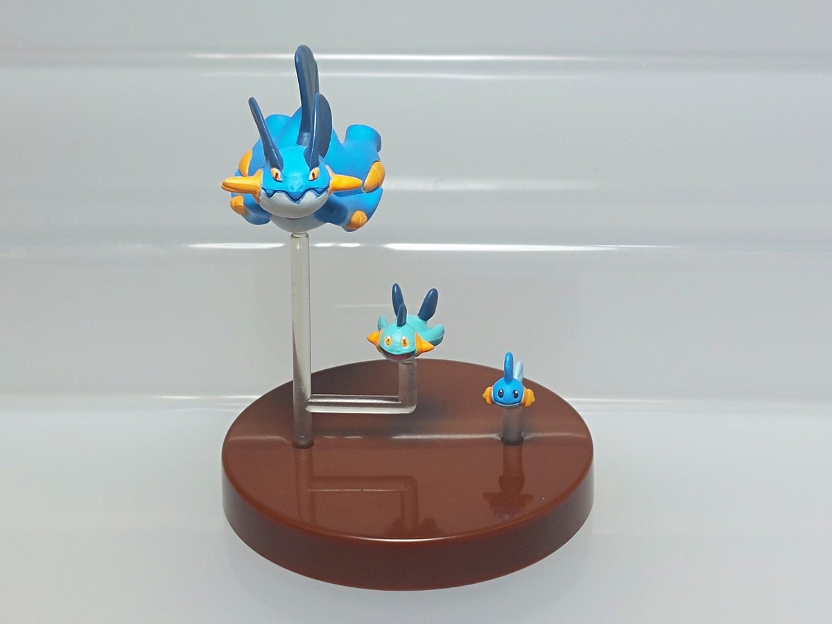 Swampert Marshtomp Mudkip Pokemon Zukan 1/40 Scale Figure Tomy