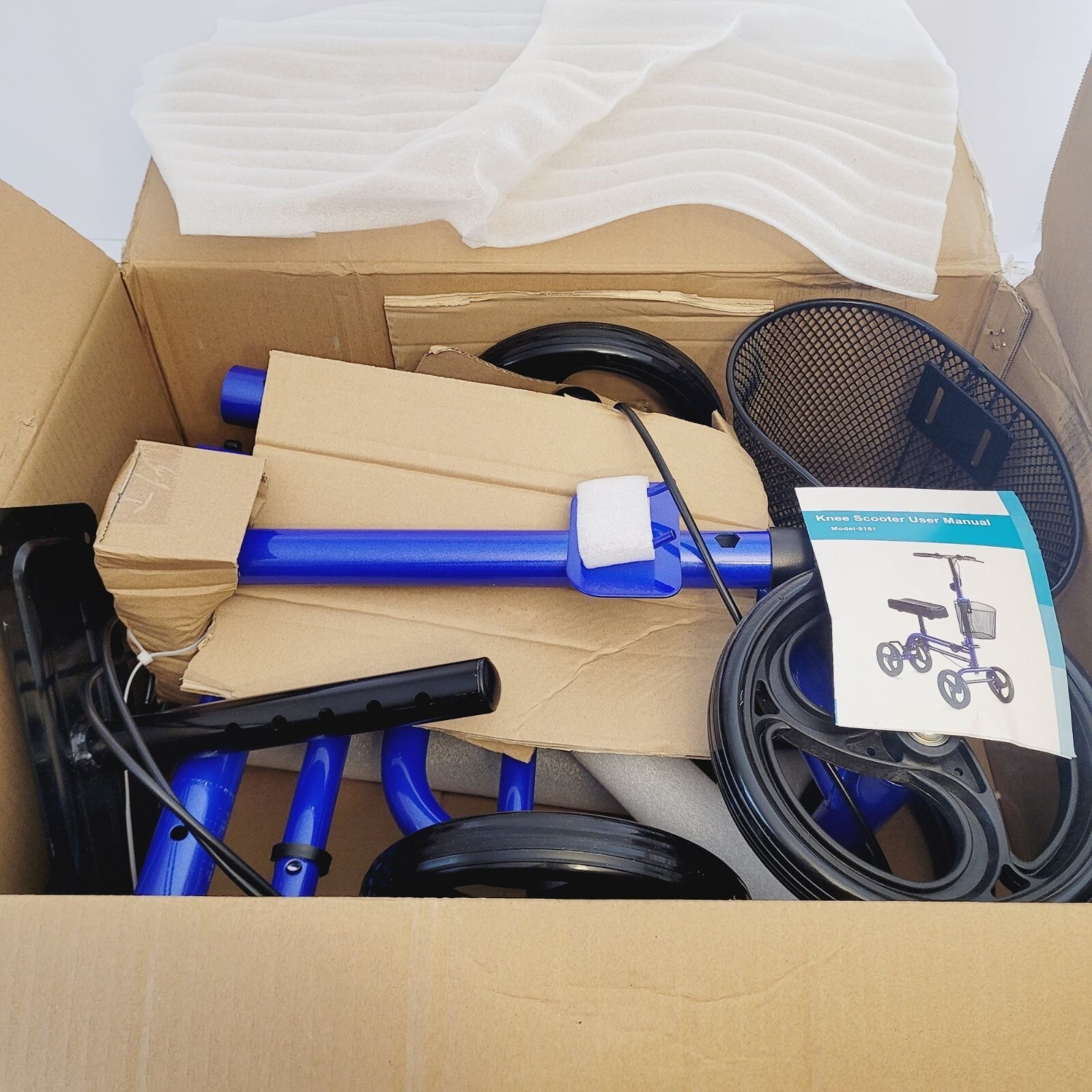 Rinkmo Steerable Knee Walker Scooter for Foot Injuries Ankles Medical