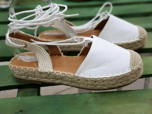 SCARPE DONNA F81838 CAMPESINE ALLA SCHIAVA BIANCO ESPADRILLAS ESTATE 2021  ZEPPA | eBay