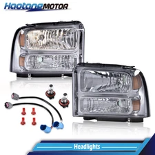 Smoke Excursion Conversion Headlights Fits 99-04 Ford Super Duty F250 F350 US