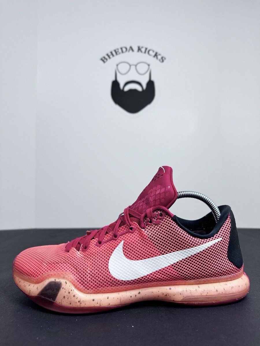 Nike Kobe 10 X Elite Majors Lava Hot Red Low Preowned 705317-616
