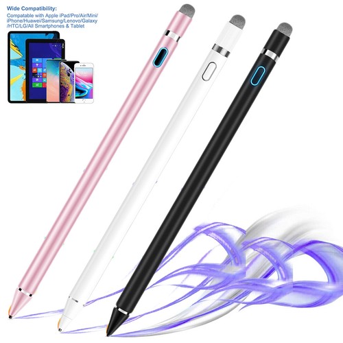 Stylet actif compatible pour écrans tactiles iOS & Android crayon rechargeable - Photo 1 sur 18