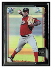 2015 Bowman chrome Pros Asia Black Ref #BCP27 Touki Toussaint