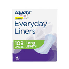 Equate Everyday Liners, Long, Unscented 108 Count