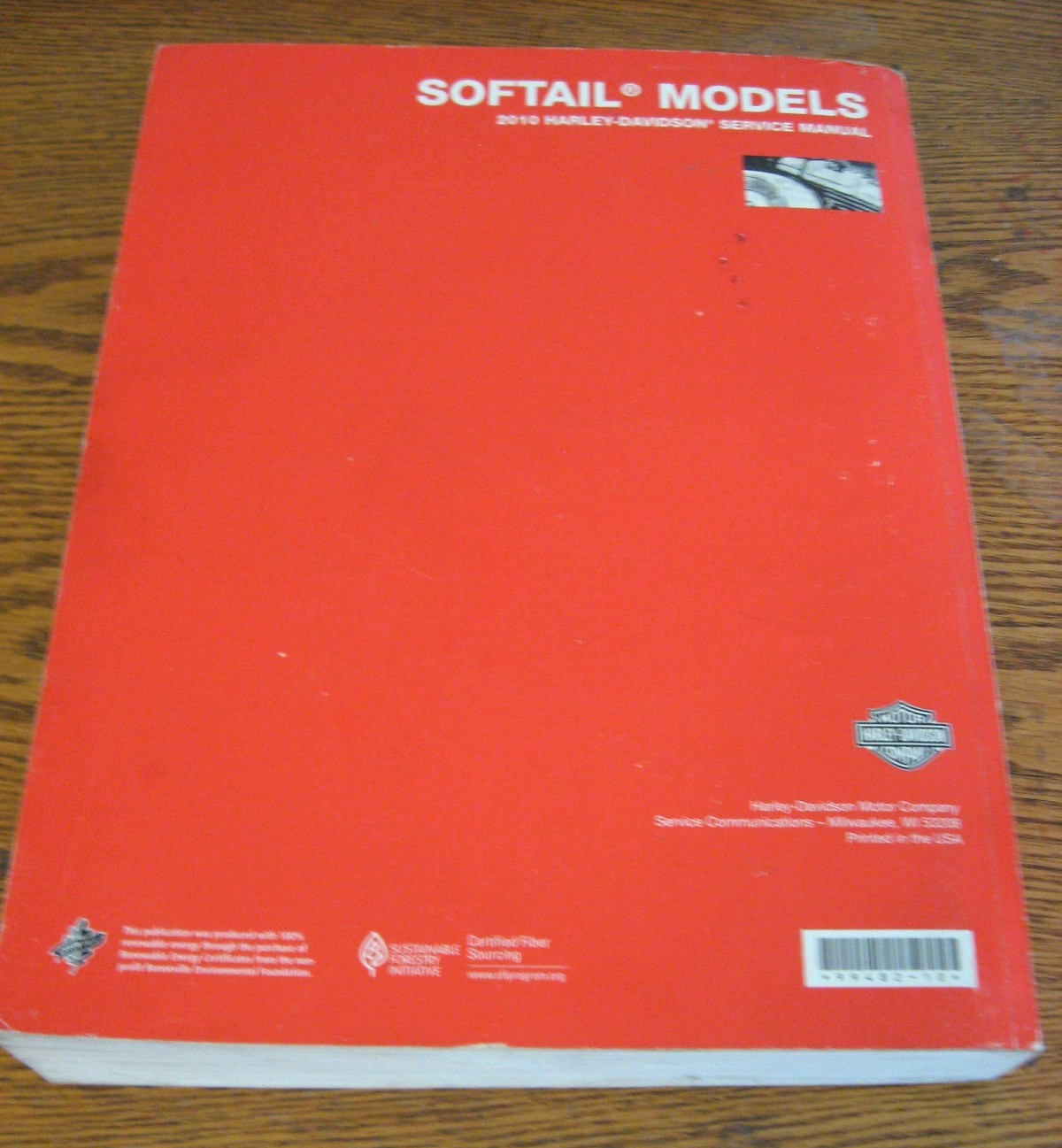 2010 Harley-Davidson Softail Shop Service Manual Fatboy Heritage XLN 99482-10