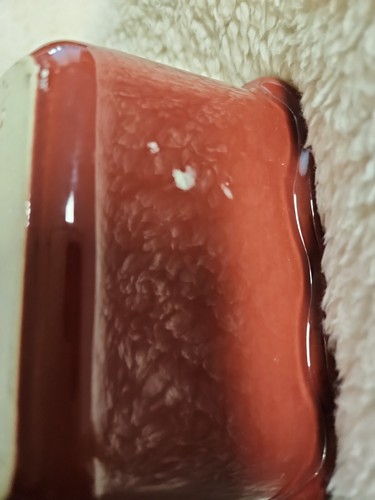 Williams Sonoma Emile Henry Red Ruffled Edge Loaf Pan. Glaze flaw. - Picture 17 of 17