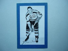 1944/64 BEEHIVE CORN SYRUP GROUP 2 HOCKEY PHOTO FERN FLAMAN BLUE BACK BEE HIVE