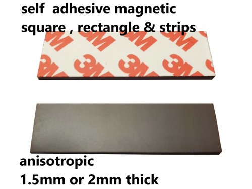 Self Adhesive Magnetic Tape Flexible Anisotropic Multipole Magnet Squares Strips - Picture 3 of 7