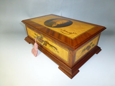 EXC Vintage Reuge Music Box 72 / 3 Mozart Edition Wooden EXC Vintage Reuge Music Box 72 / 3 Mozart Edition Wooden
