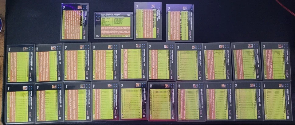 Todas las 24 cartas de los Bravos Topps ATL Topps 2007 de la Serie 1 - Equipo Foto 3 de 4