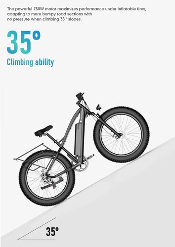 48V 750W Electric Bike Fat Tire Motor Brushless Gear Front/Rear Hub Motor Wheel - Picture 16 of 20
