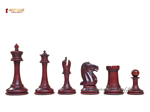 B & Company Reproduced Staunton 4.4" Boxwood/Mahogany Stained Boxwood - Picture 4 of 8