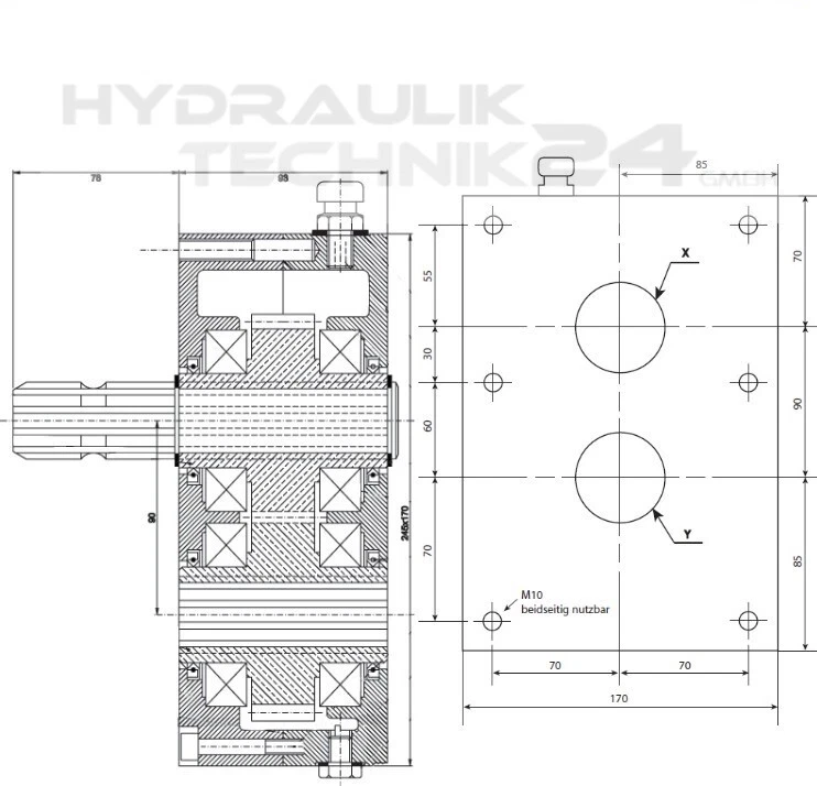 Umkehrgetriebe Zapfwellengetriebe 1:1  1:1,4 1:2 mit und ohne Stummel - Bild 2 von 3