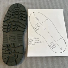 VIBRAM#1276 SIERRA USA REPLACEMENT RUBBER BOOT SHOE REPAIR SOLE COBBLER NEW SZ13