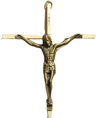 Gold Toned Catholic Crucifix Cross for Decoration and Gift Giving, 10 In - Bild 5 von 6