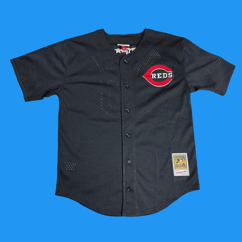 Camiseta deportiva de béisbol auténtica Mitchell & Ness para hombre talla XL Cincinnati Reds #30 $130 Foto 2 de 4