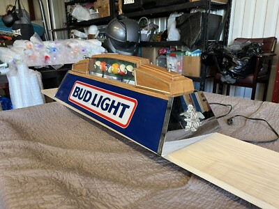 VINTAGE 1983 BUDWEISER BUD LIGHT BEER POOL BILLIARDS TABLE VINTAGE 1983 BUDWEISER BUD LIGHT BEER POOL BILLIARDS TABLE