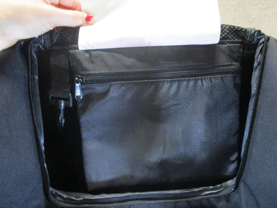 Bolsa traseira Harley Davidson grande preta para motocicletas vários bolsos preta - Imagem 3 de 4