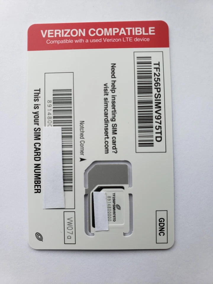 Straight Talk Verizon Nano SIM Card Bring Your Own Phone  4G LTE 5G - Image 3 of 4