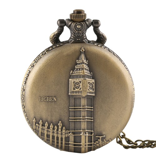 Steampunk Quartz Analog Pocket Watch with Necklace Pendant Chain Unisex Gifts - Picture 36 of 82