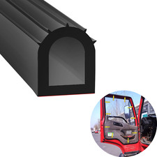 1 inch D Shape 12 FT Car Seal Door Rubber Self-Adhesive Soundproof Weatherstrip
