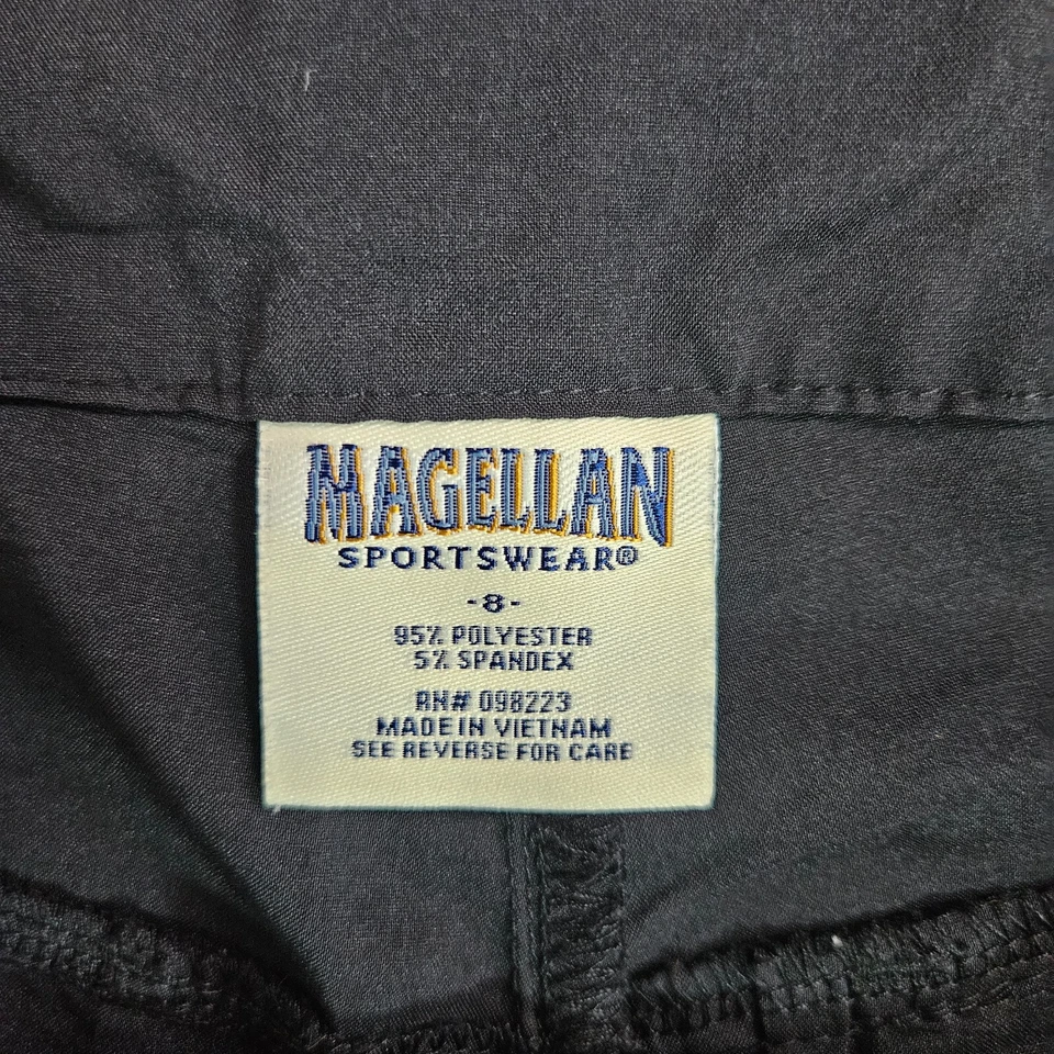 Pantalones Magellan Ropa Deportiva Mujer Talla 8 Capri Tobillo Poli Negro Exterior Foto 3 de 4