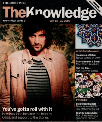 Knowledge July 2006 Kasabian Alex Pettyfer James Bond Roger Moore
