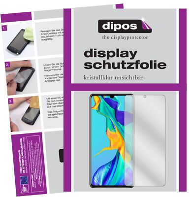 2x Schutzfolie für Huawei P30 klar Displayschutzfolie Folie Display Schutz dipos