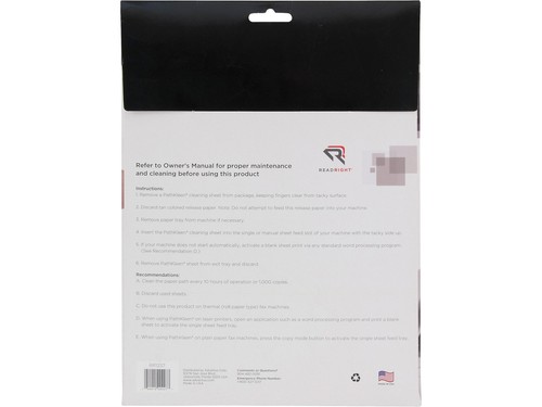 Read Right PathKleen Sheets 8 1/2 x 11 10/Pack RR1237 - Bild 3 von 3