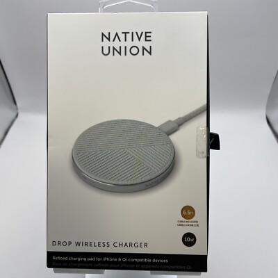 Native Union Drop Wireless Charger Sage USB A TO USB C