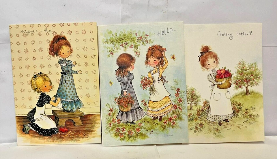 Lote de 6 tarjetas vintage de Marcia Get Well nuevas con sobres nuevas en stock leer Foto 3 de 4