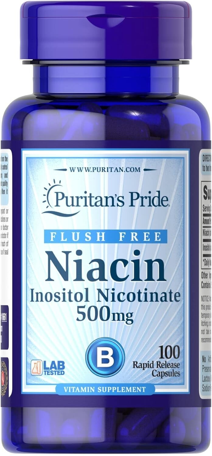Puritan's Pride Niacinamide 500 mg - 100 Tablets