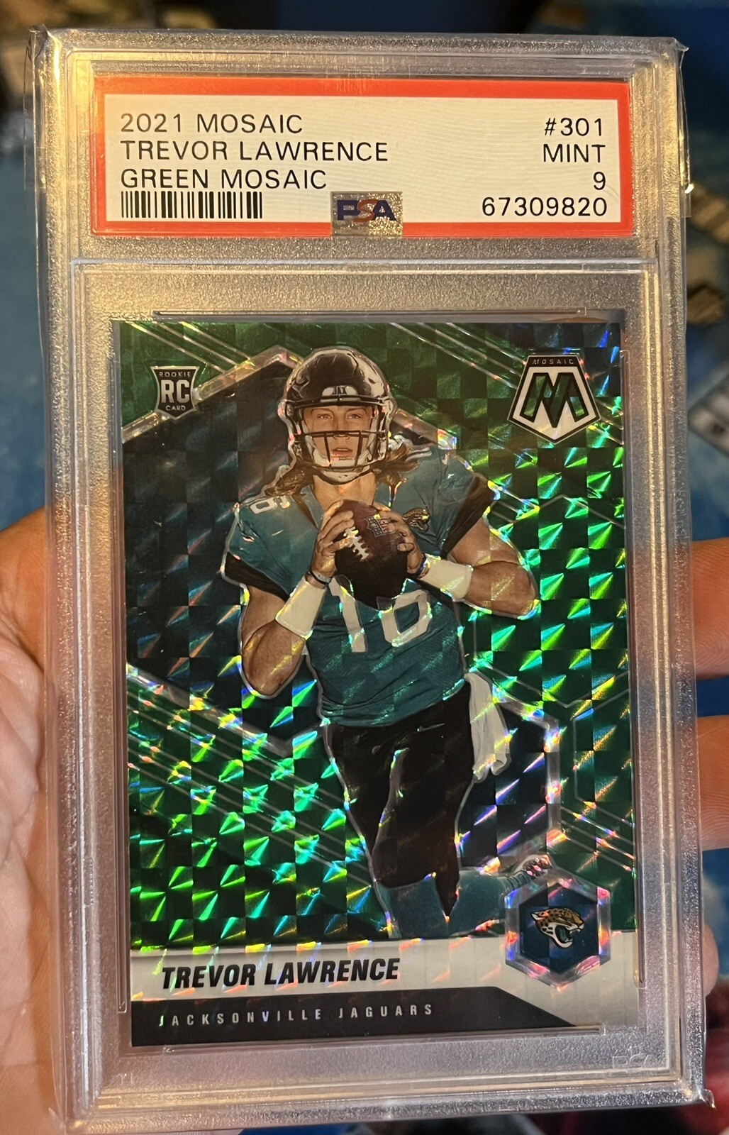 Trevor Lawrence Panini Mosaic #301 Green Mosaic