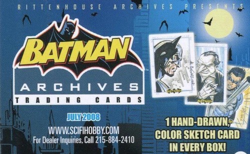 Batman Archives Rittenhouse 2008 Artist Sketch Sketchafex Card Selection