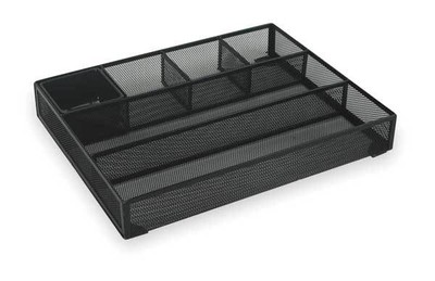 Black Rolodex Deep Desk Drawer Organizer Metal Mesh 22131 Desk