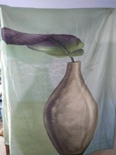 Lisa Audit potted plant shower curtain