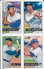 US Scott 4080-83, 2006, Baseball Sluggers , Block of 4, SA, NH, F/VF